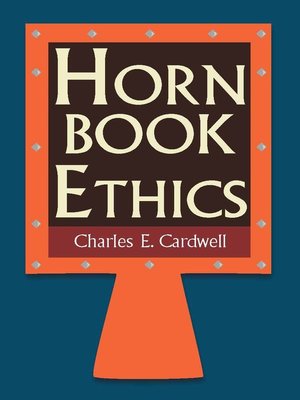 cover image of Hornbook Ethics